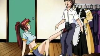 Hot redhead seduces a guy who fucks her hard - Hentai