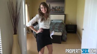 Kimmy Granger fucked and covered with semen while showing a house
