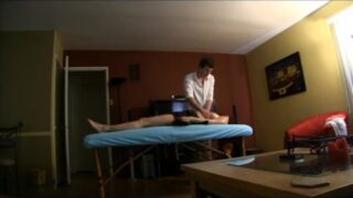 Massage with a cumshot ending