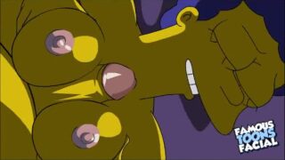 Simpsons Cartoon Sex: Homer fucking Marge Simpson