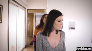Stepmother fucking the girl's stepdaughter and boyfriend